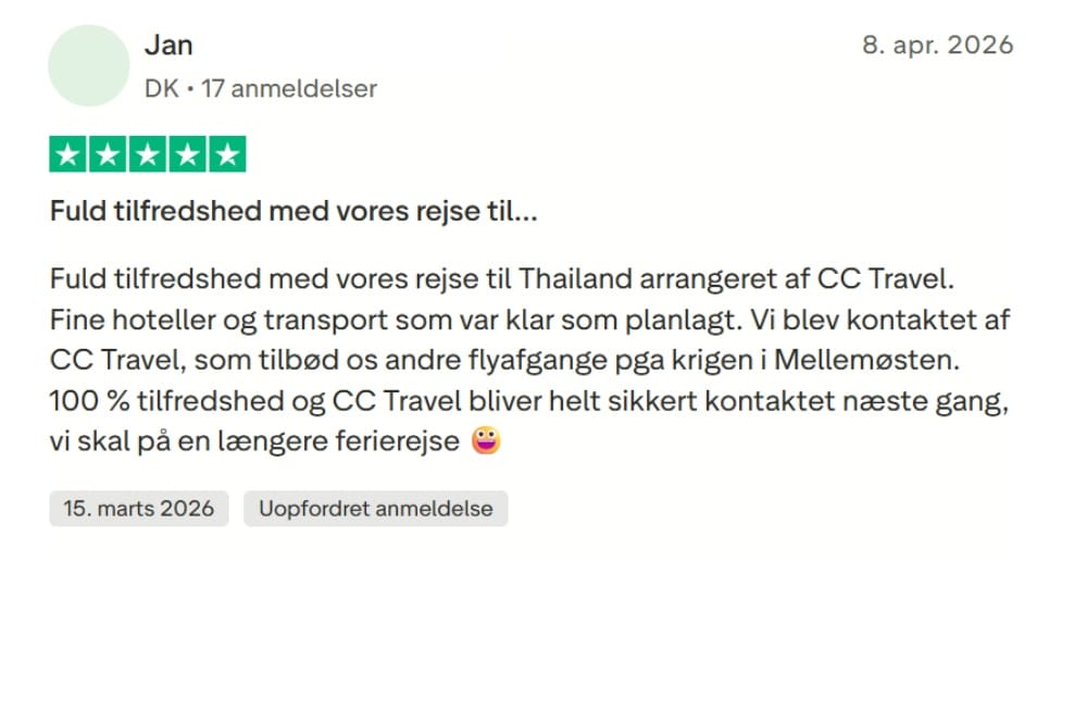 Tryghedspakke C&C Travel