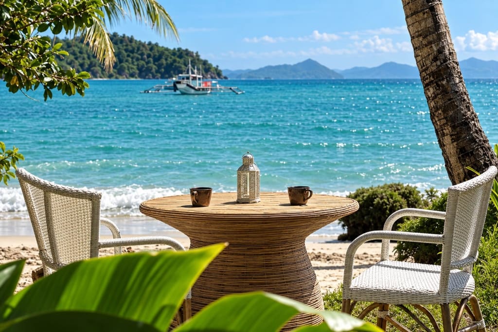 Rejser til Filippinerne - BAIA Beachfront Boutique Lodge - Palawan