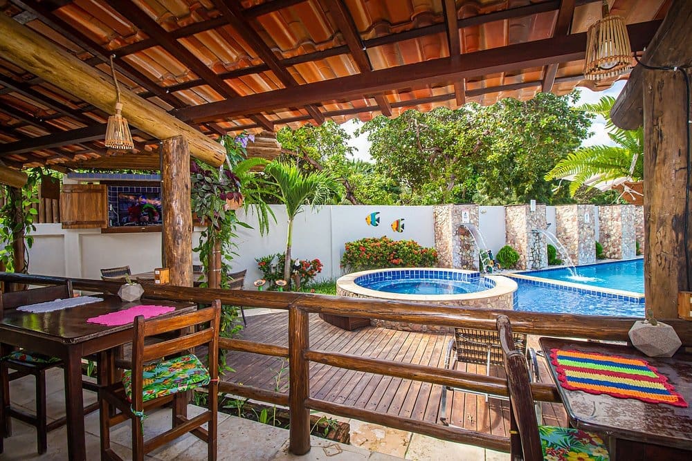 Hotellets restaurant Rejser til Brasilien - Rejser til Jericoacoara - Pousada Carcara